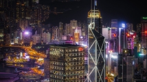 Why were some of the new offices in Hong Kong difficult to lease out?
